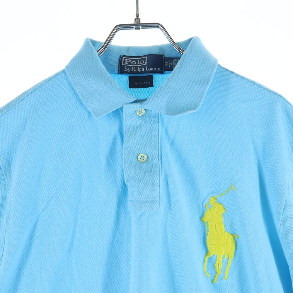 POLO RALPH LAUREN(ポロラルフローレン) ポニーロゴ刺繍半袖シャツ ブルー