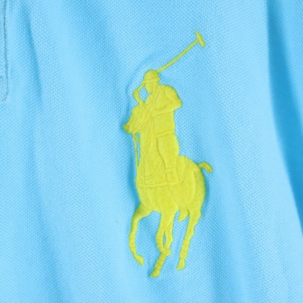 POLO RALPH LAUREN(ポロラルフローレン) ポニーロゴ刺繍半袖シャツ ブルー