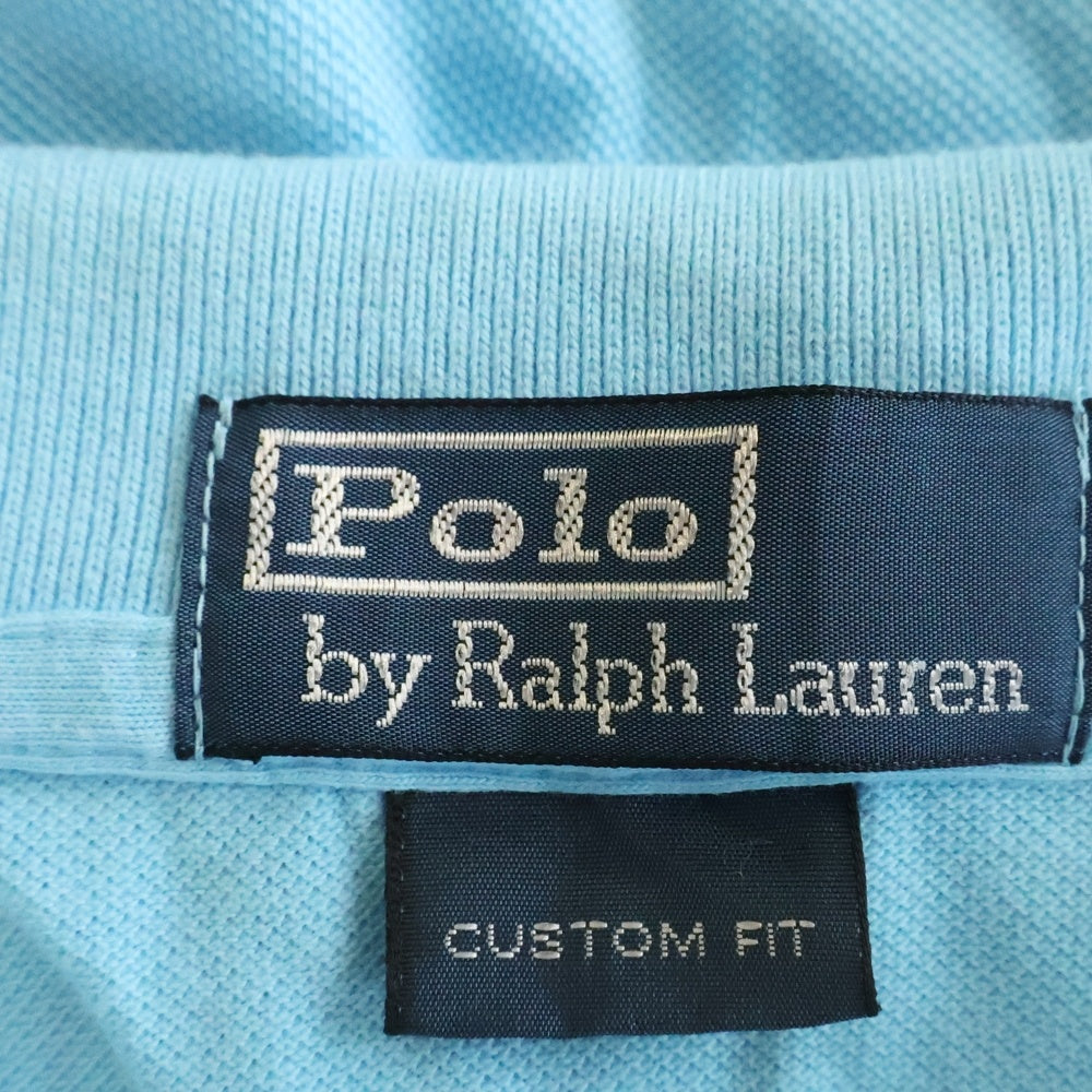 POLO RALPH LAUREN(ポロラルフローレン) ポニーロゴ刺繍半袖シャツ ブルー