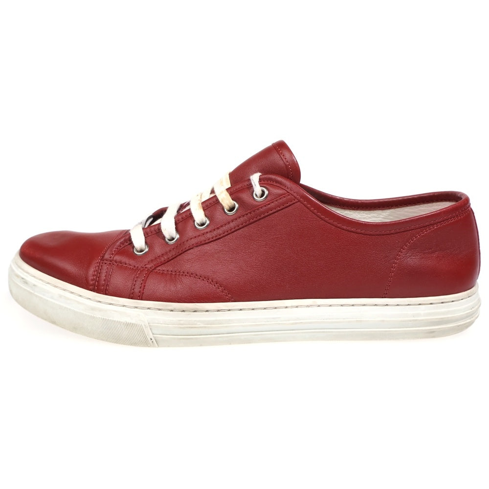 GUCCI(グッチ) レザーローカットスニーカー レッド 423301