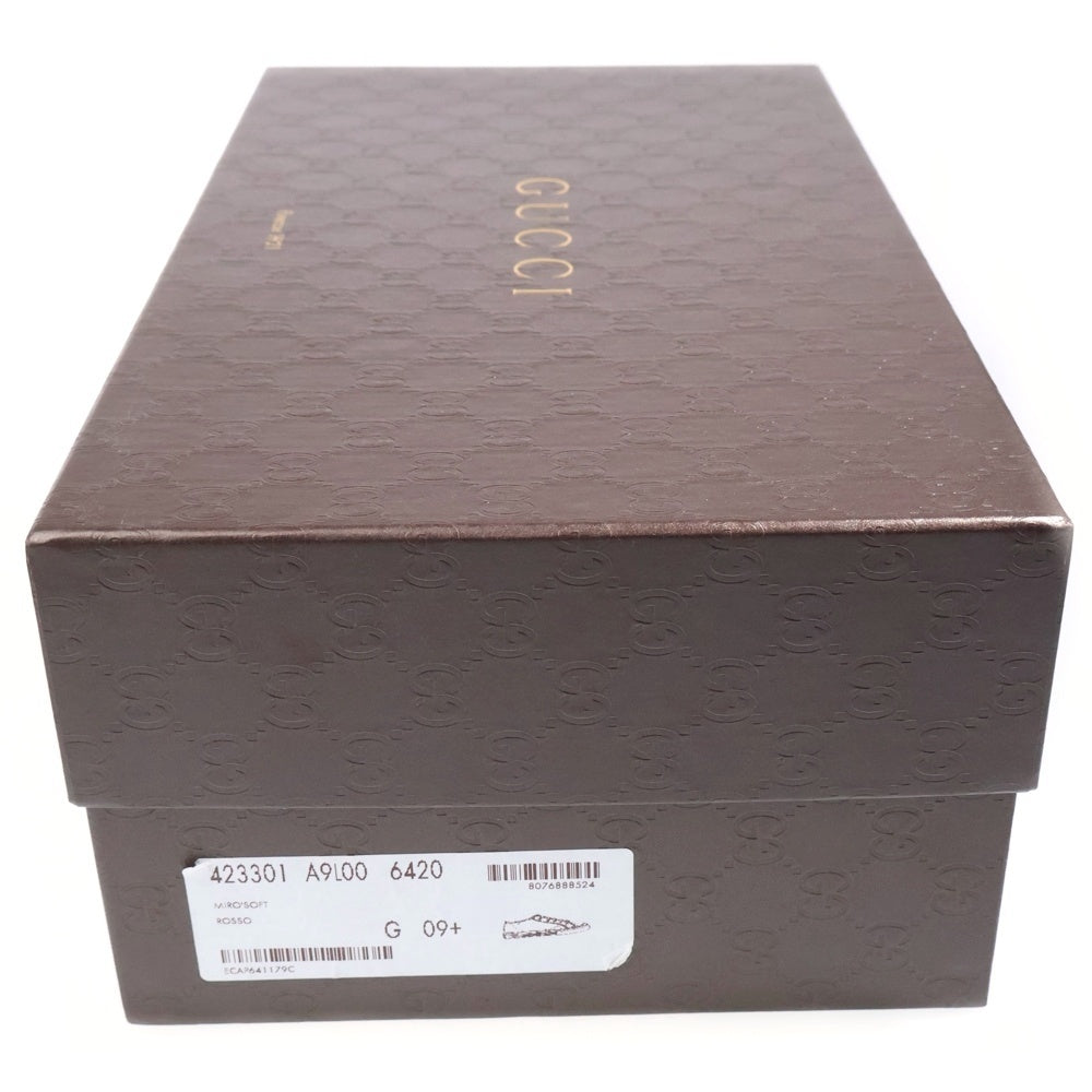 GUCCI(グッチ) レザーローカットスニーカー レッド 423301