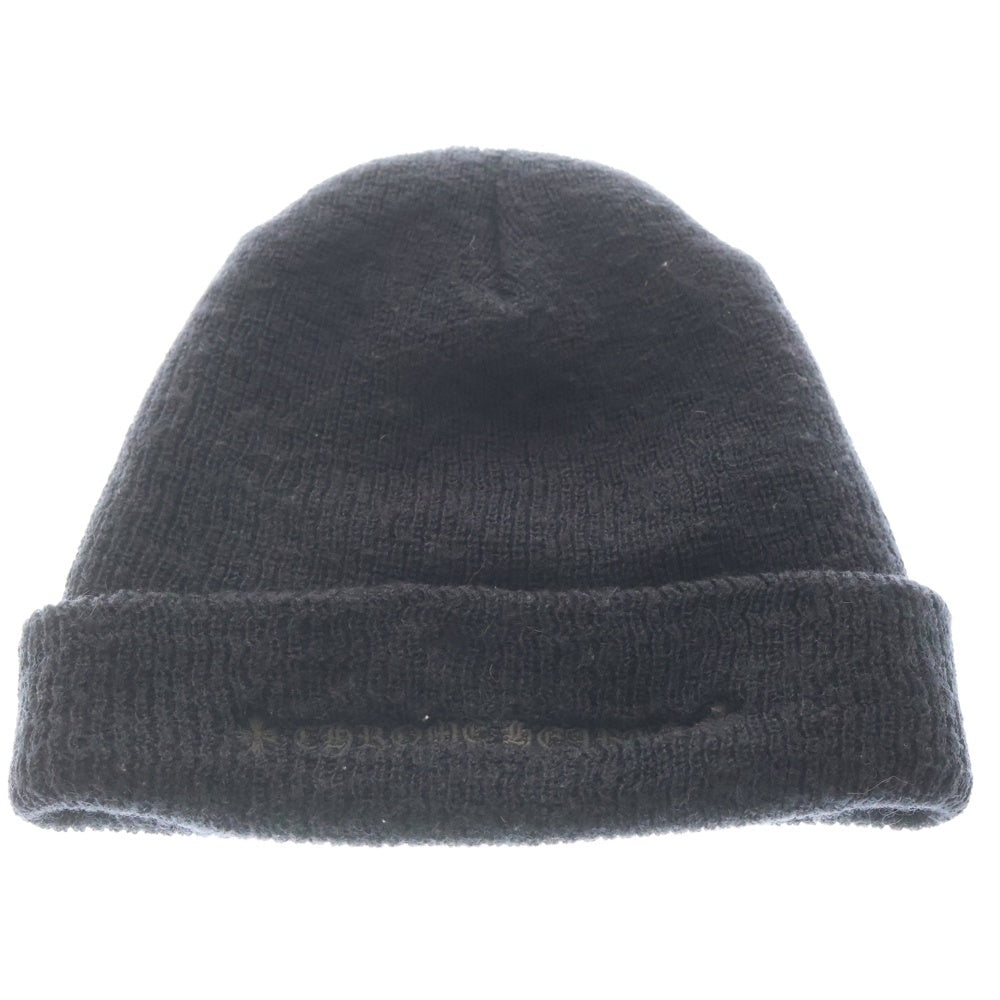 CHROME HEARTS(クロムハーツ) WOOL WATCH CAP CHプラス刺繍ウールビーニー ニットキャップ 帽子 ブラック