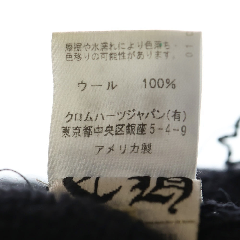 CHROME HEARTS(クロムハーツ) WOOL WATCH CAP CHプラス刺繍ウールビーニー ニットキャップ 帽子 ブラック