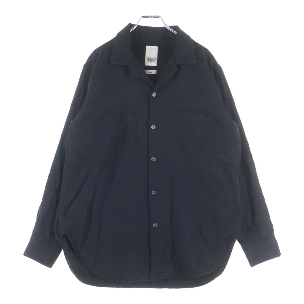 YSTRDY'S TMRRW(イエスタディズ トゥモロウ) TWILL&FLEECE LOITERING SHIRT 長袖シャツ YT-S0507 ブラック