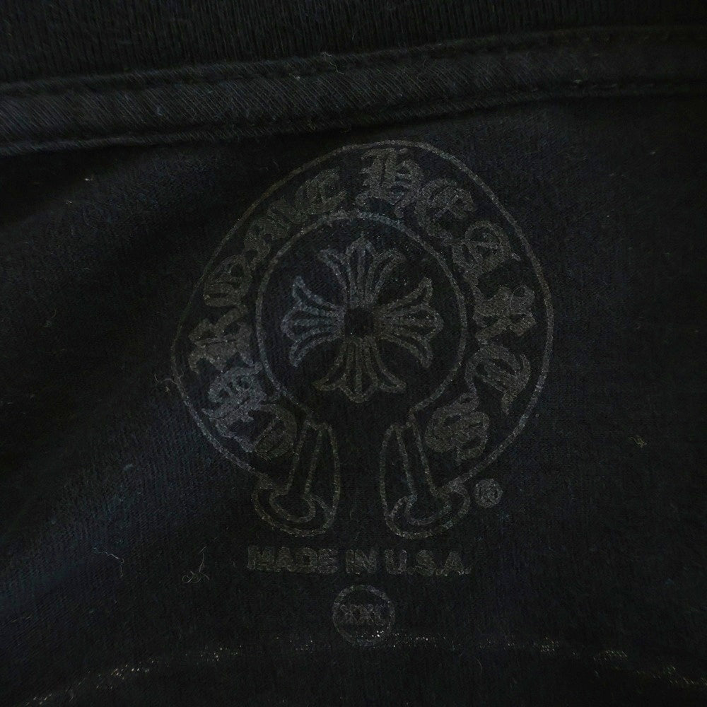 CHROME HEARTS(クロムハーツ) CAMO HORSE SHOE カモホースシュー バッグプリント長袖Tシャツ ブラック