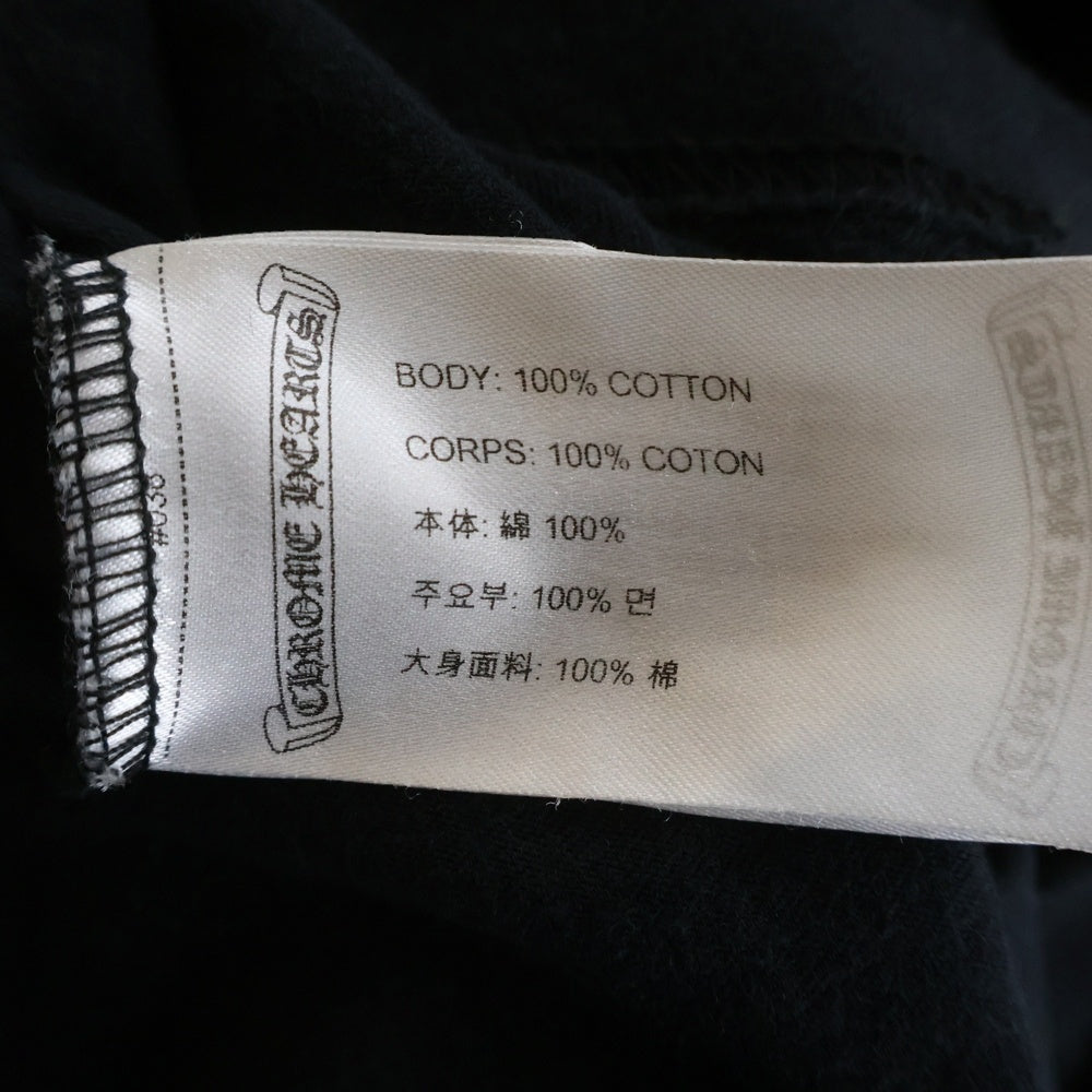 CHROME HEARTS(クロムハーツ) CAMO HORSE SHOE カモホースシュー バッグプリント長袖Tシャツ ブラック