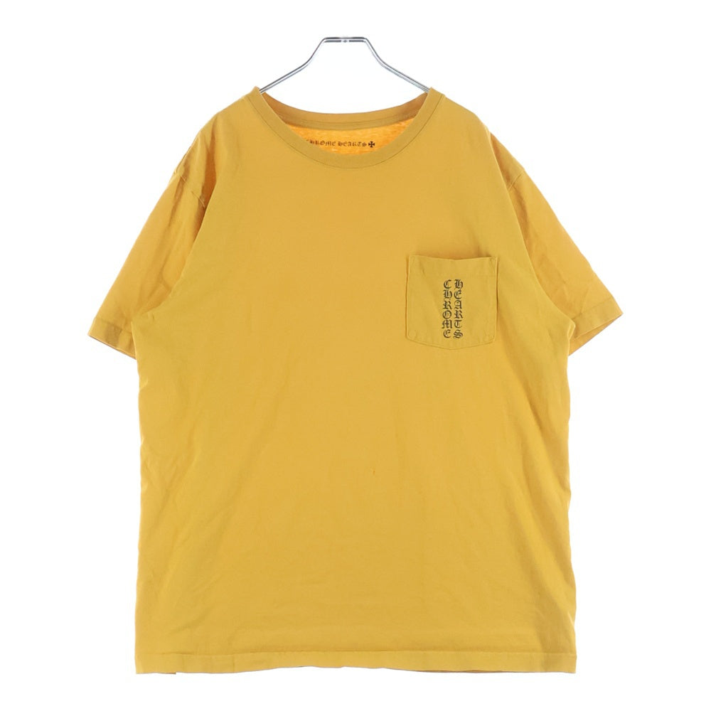 CHROME HEARTS(クロムハーツ) Vertical Logo Tee ヴァーティカルロゴ 半袖 Tシャツ イエロー