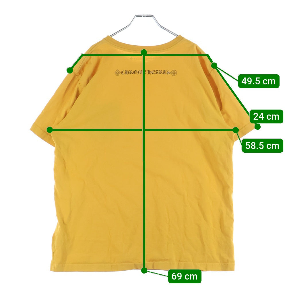 CHROME HEARTS(クロムハーツ) Vertical Logo Tee ヴァーティカルロゴ 半袖 Tシャツ イエロー