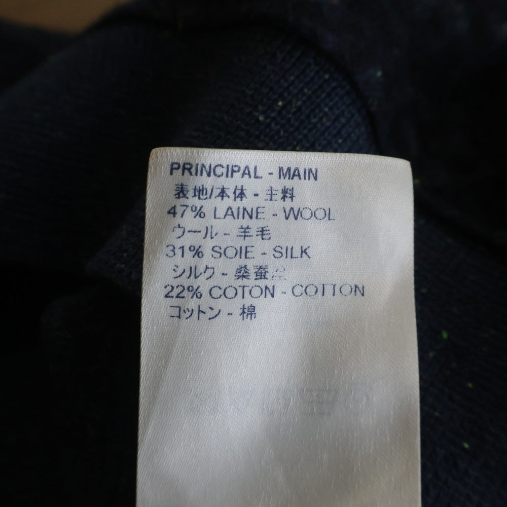 LOUIS VUITTON(ルイヴィトン) モノグラムツイード半袖ポロシャツ ネイビー RM182M GVS HFY17W