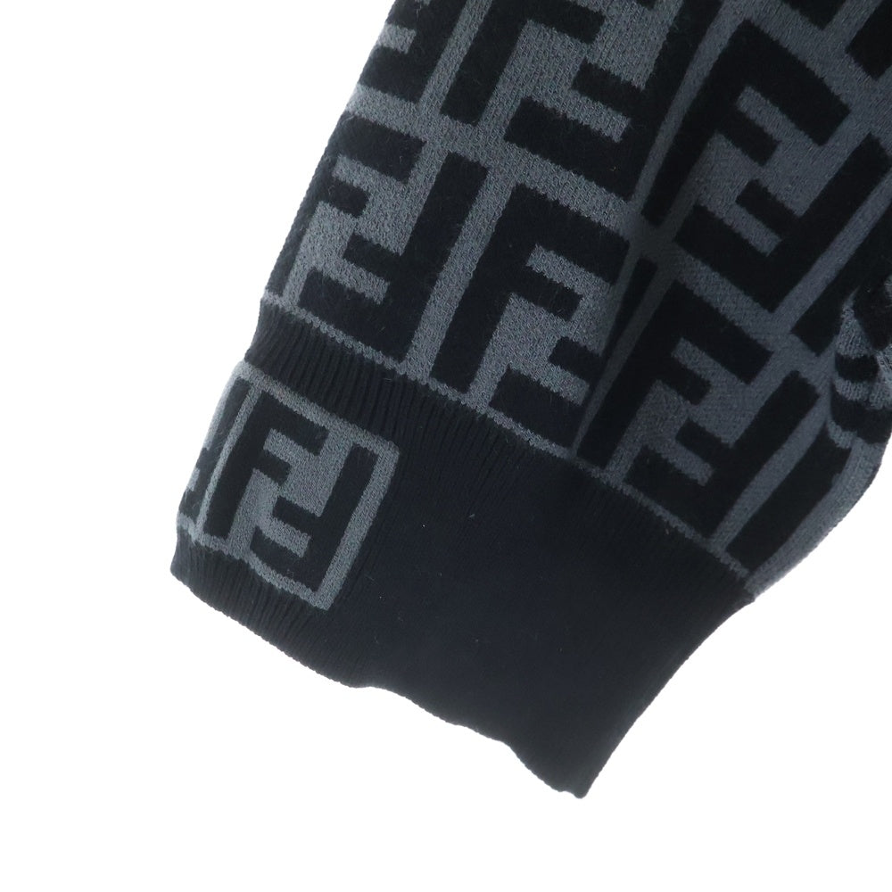 FENDI(フェンディ) ズッカ柄 FFロゴ 半袖ワンピース グレー FZD753 A5QG レディース