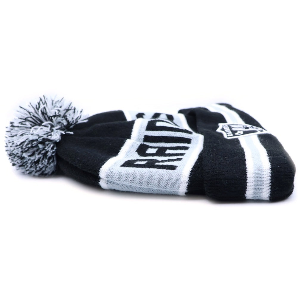NEW ERA(ニューエラ) LAS VEGAS RAIDERS レイダース ボンボンビーニー 帽子 ブラック