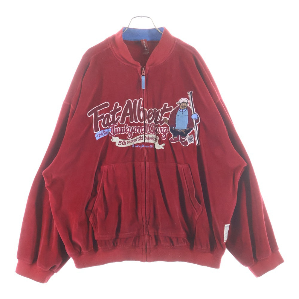 FUBU(フブ) ×forever 21 VELOUR JACKET ベロアジャケット レッド