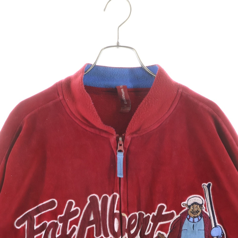 FUBU(フブ) ×forever 21 VELOUR JACKET ベロアジャケット レッド