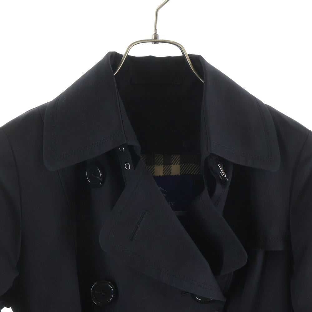 BURBERRY BLUE LABEL(バーバリーブルーレーベル) トレンチコート 裏地チェック ライナーベスト取り外し可能 ブラック FRF08-545-09