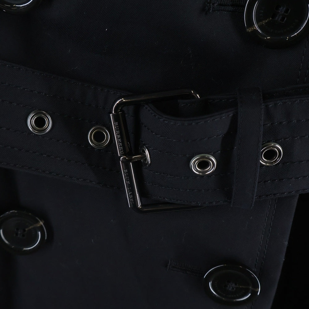 BURBERRY BLUE LABEL(バーバリーブルーレーベル) トレンチコート 裏地チェック ライナーベスト取り外し可能 ブラック FRF08-545-09