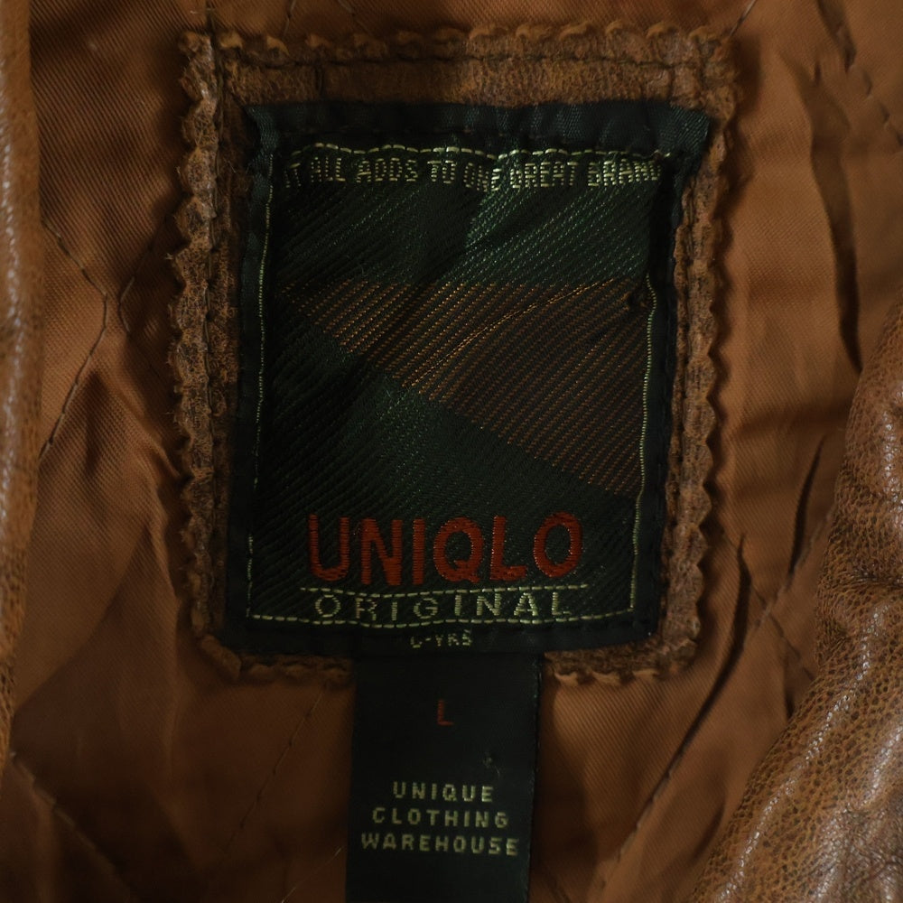 NO BRAND(ノーブランド) OLD UNIQLO オールドユニクロ フライトジャケット ブラウン
