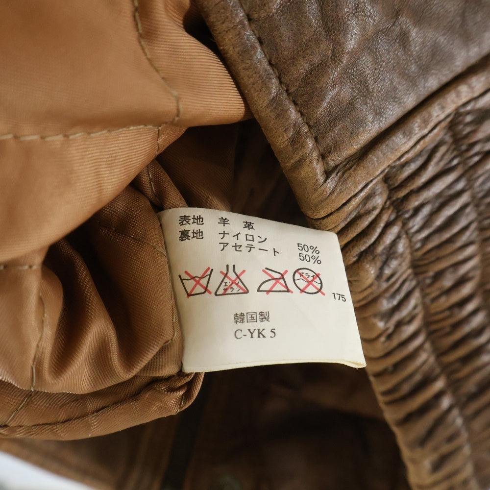 NO BRAND(ノーブランド) OLD UNIQLO オールドユニクロ フライトジャケット ブラウン