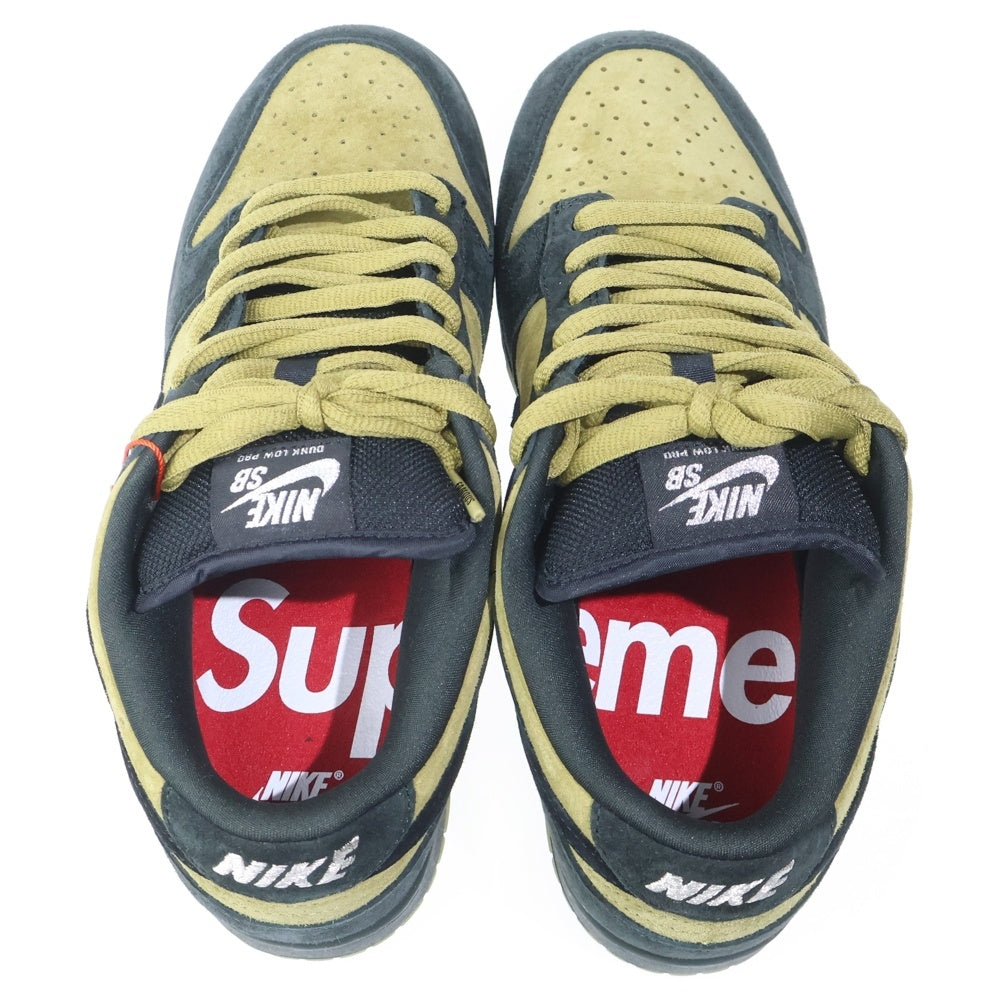 NIKE SB(ナイキエスビー) ×Supreme Dunk Low Camper Green HQ8487-300 アジア限定 ダンク ローカットスニーカー キャンパーグリーン US8.5/26.5cm