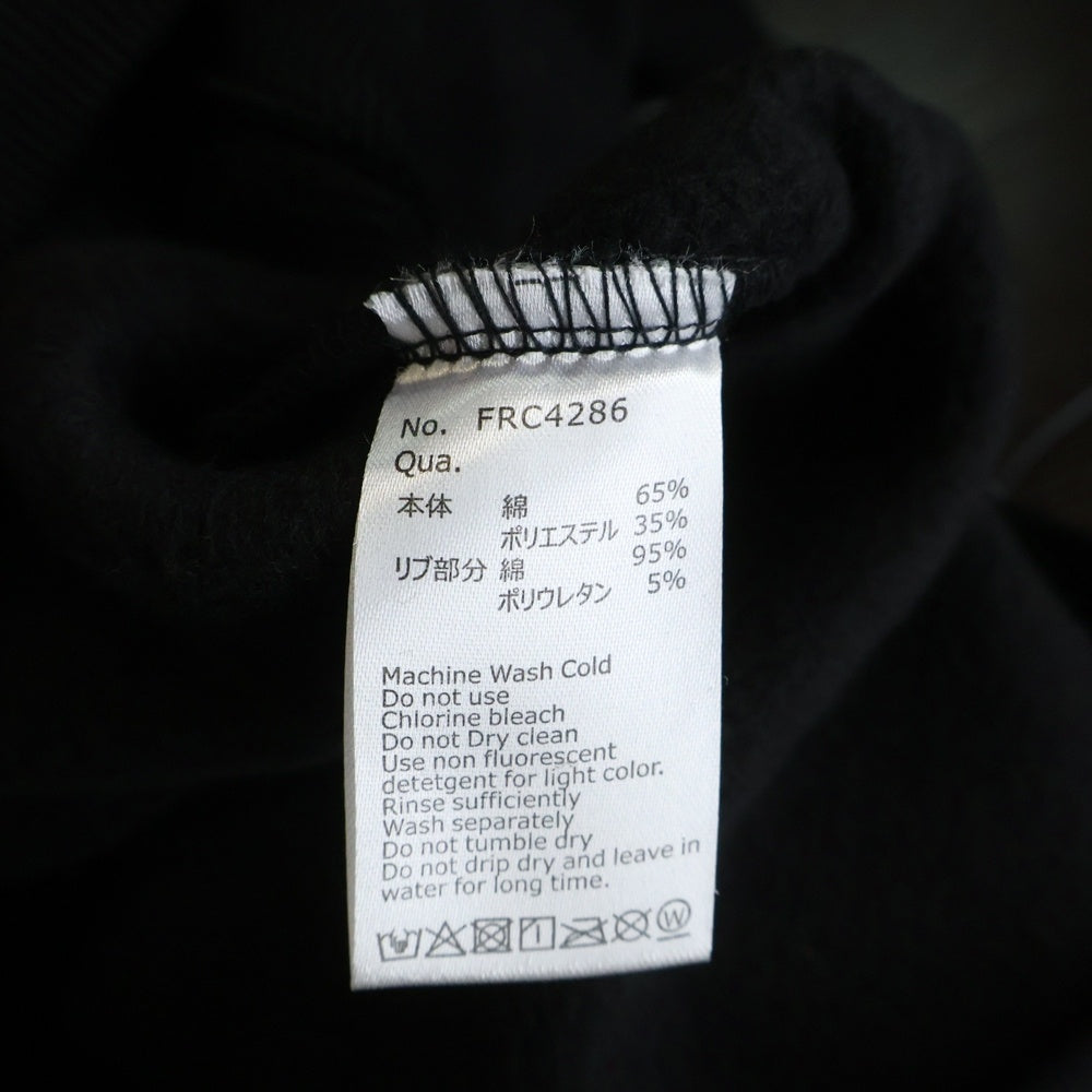 FR2(エフアールツー) Cross Rabbits Multi Logo Hooded FRC4286 クロスラビッツ マルチロゴフーディー ジップアップパーカー ブラック