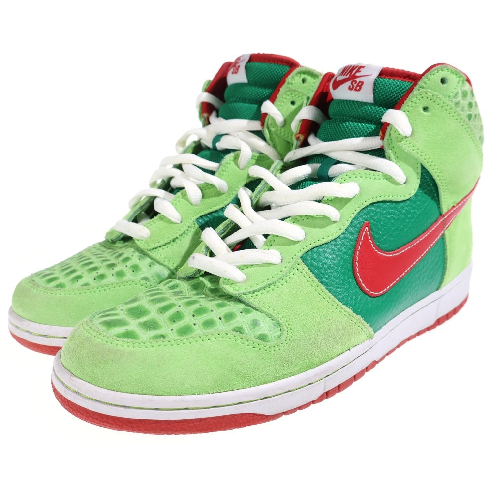 NIKE SB(ナイキエスビー) Dunk High Pro Dr. Feelgood FOREST/VARSITY RED 305050‐362 エスビーダンクハイプロ ドクターフィールグッド グリーン/レッド US11/29.0cm