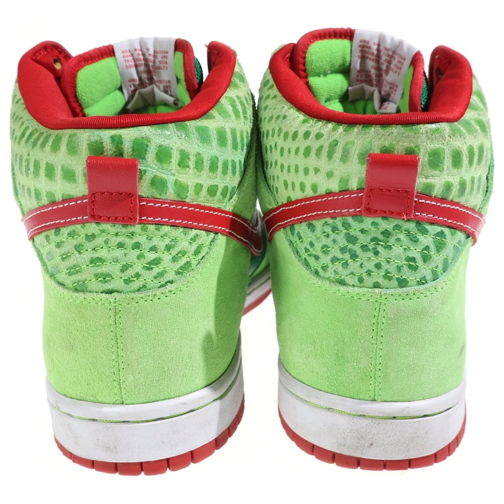 NIKE SB(ナイキエスビー) Dunk High Pro Dr. Feelgood FOREST/VARSITY RED 305050‐362 エスビーダンクハイプロ ドクターフィールグッド グリーン/レッド US11/29.0cm