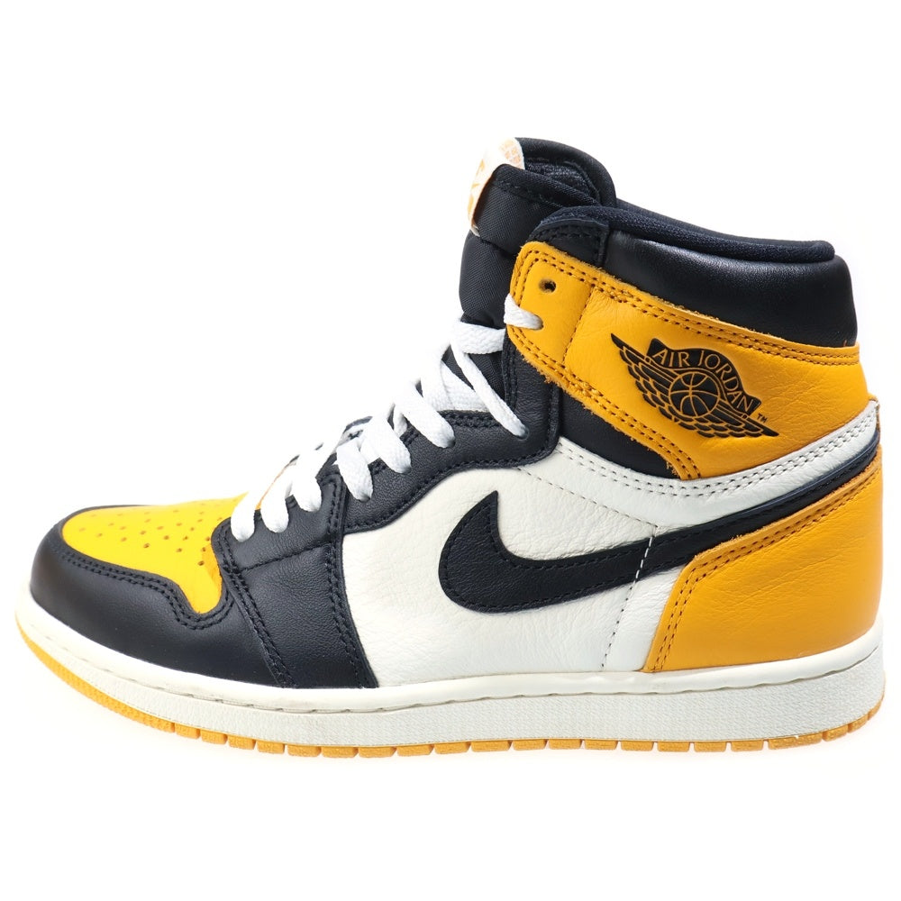 NIKE(ナイキ) AIR JORDAN 1 RETRO HIGH OG TAXI 555088-711 エアジョーダン 1 レトロ タクシー ハイカットスニーカー シューズ イエロー/ブラック US8/26cm