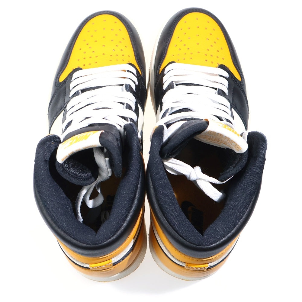 NIKE(ナイキ) AIR JORDAN 1 RETRO HIGH OG TAXI 555088-711 エアジョーダン 1 レトロ タクシー ハイカットスニーカー シューズ イエロー/ブラック US8/26cm