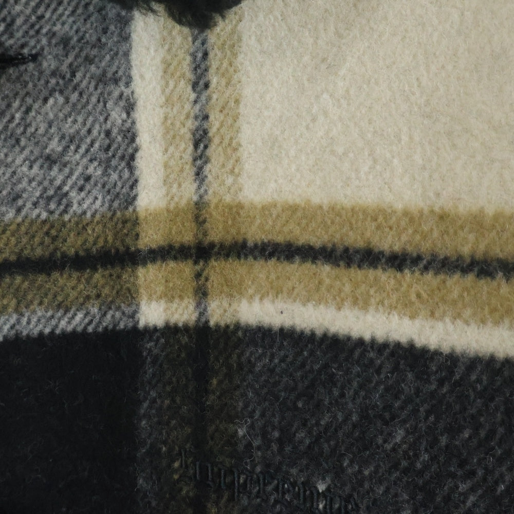 SUPREME(シュプリーム) 25AW Plaid Car Coat プレイドカーコート チェック裏ボアコート ブラック/ホワイト