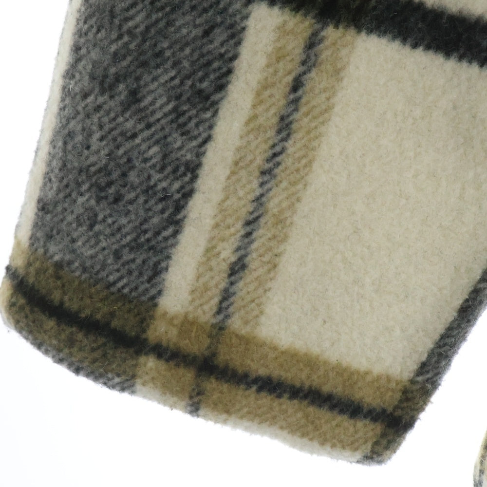 SUPREME(シュプリーム) 25AW Plaid Car Coat プレイドカーコート チェック裏ボアコート ブラック/ホワイト