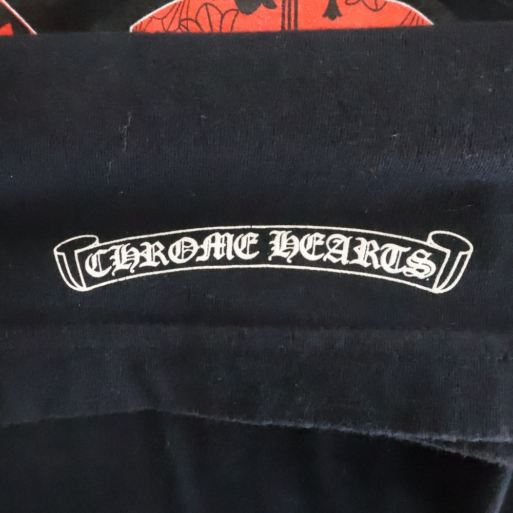 CHROME HEARTS(クロムハーツ) VINE DAGGER Tee バックヴァインダガー 半袖Tシャツ カットソー ブラック/レッド