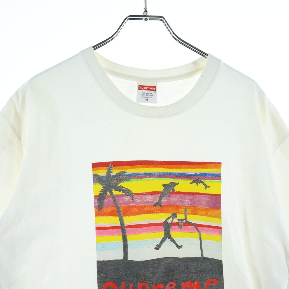 SUPREME(シュプリーム) 21SS Dunk Tee フロントプリント半袖Tシャツ ホワイト