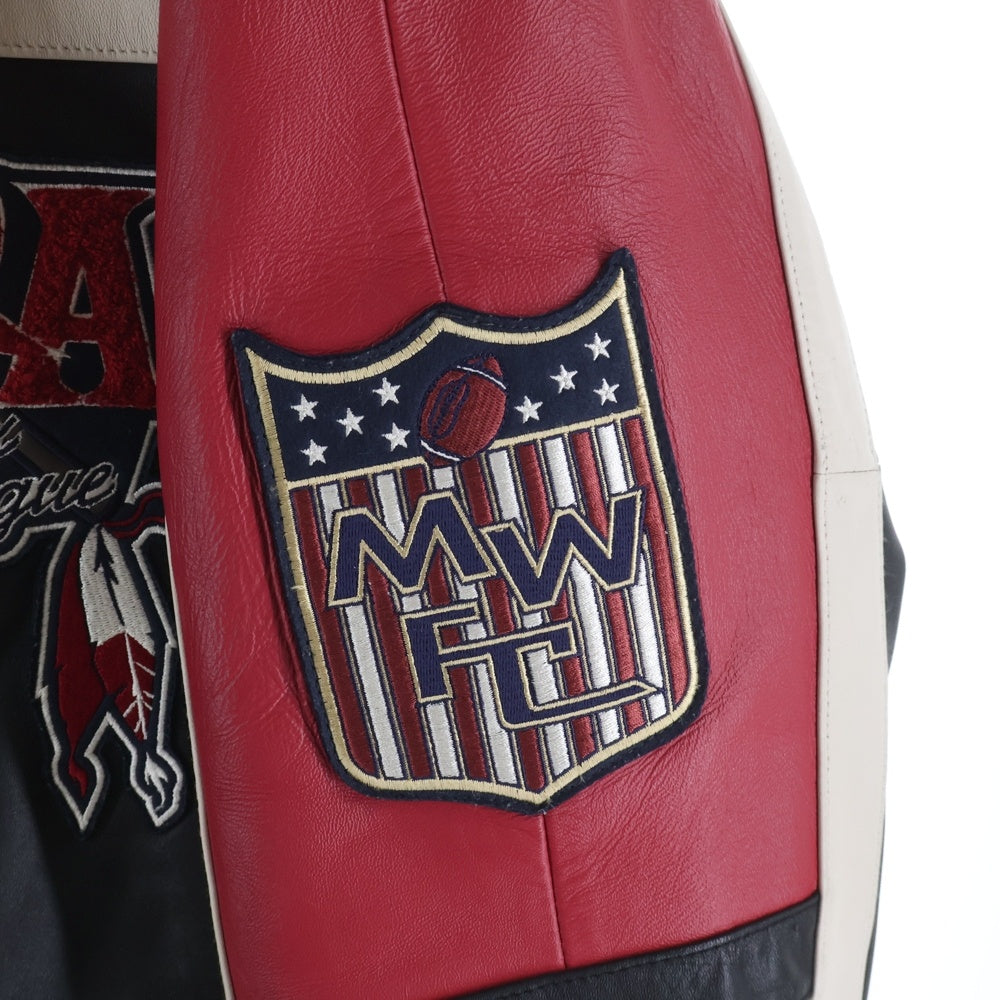 AVIREX(アヴィレックス) VARSITY JACKET RED AXES バーシティジャケット レッドアクシズ レザージャケット 783-5150012 ブラック/レッド