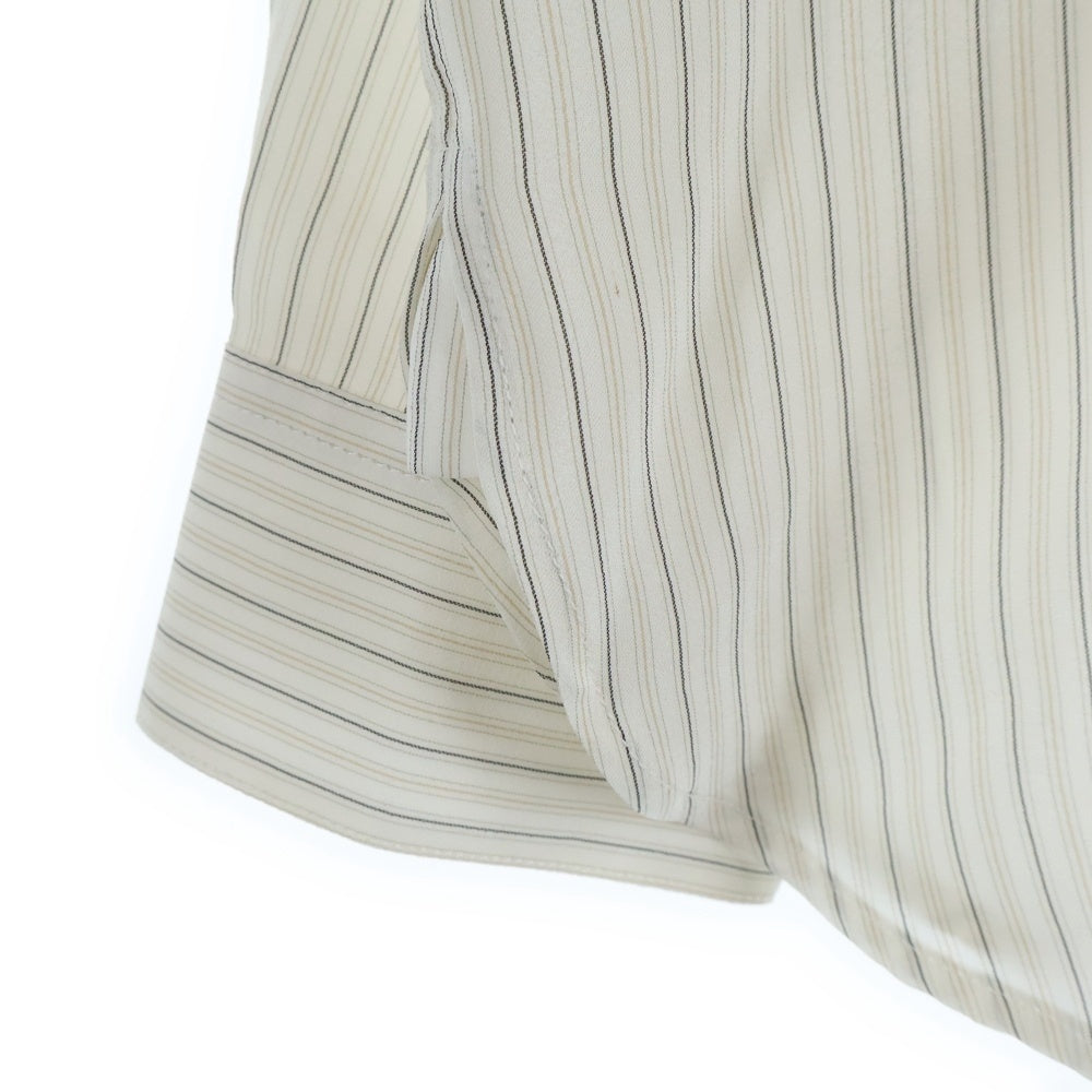 SAINT LAURENT PARIS(サンローランパリ) 24SS SILK SHIRT シルク長袖シャツ ホワイト 712700 Y1I53