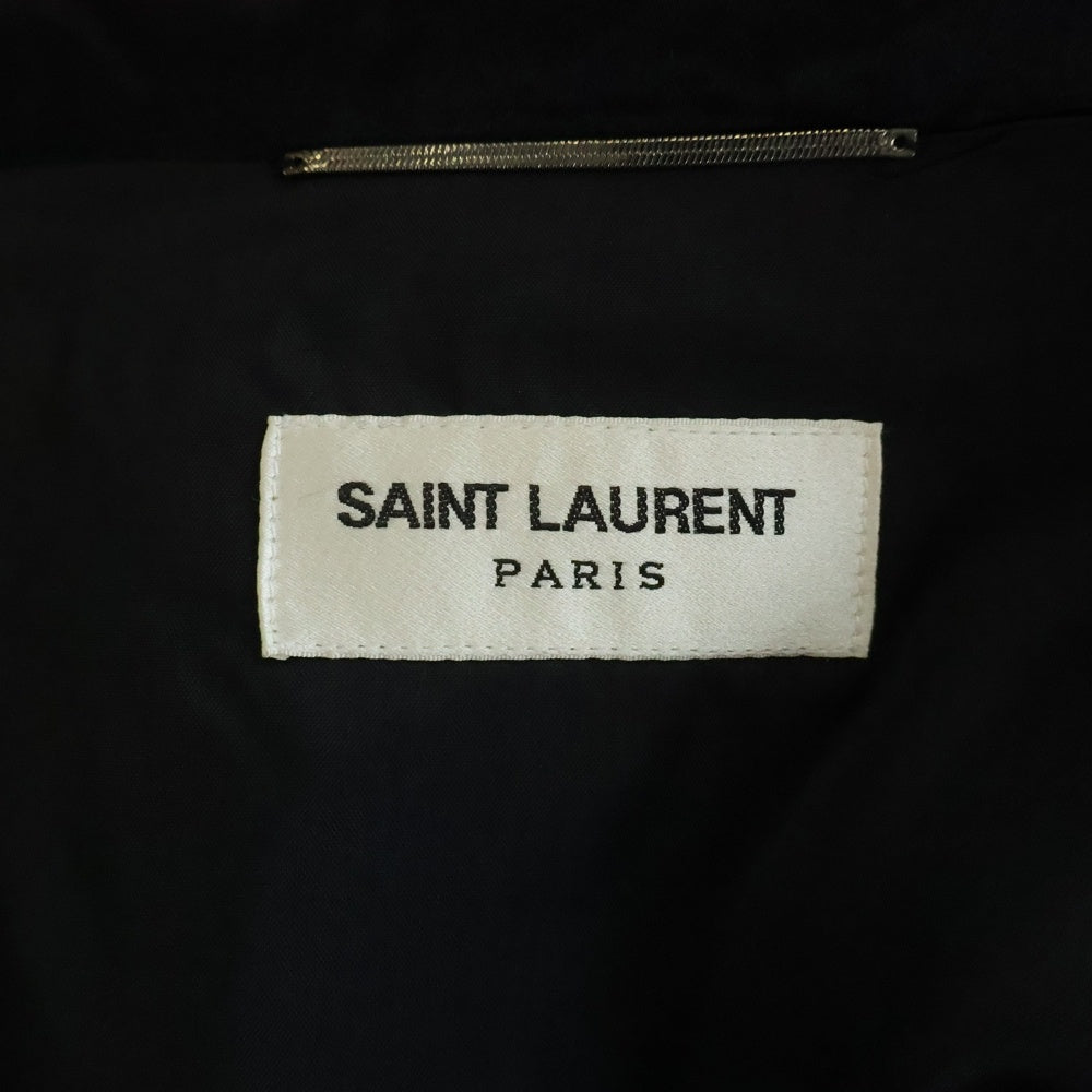 SAINT LAURENT PARIS(サンローランパリ) 22SS サテンティブ ブルゾン ジャケット ブラック 684947 Y107U