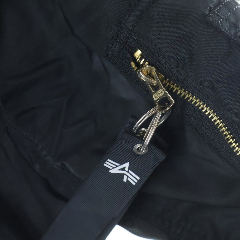 VETEMENTS(ヴェトモン) ×ALPHA BOMBER MA-1 リバーシブル ボンバージャケット ブラック/ネイビー MIL-J-82790J