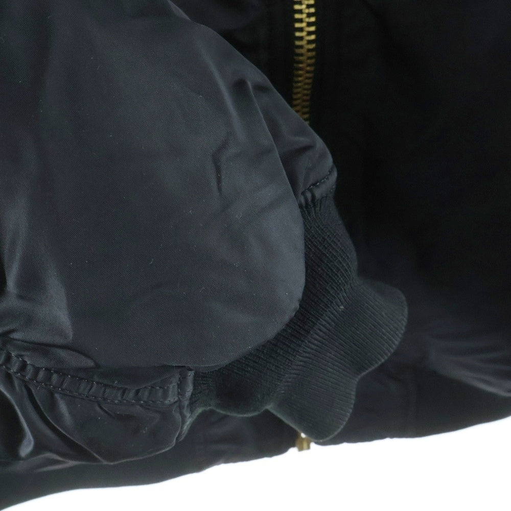 VETEMENTS(ヴェトモン) ×ALPHA BOMBER MA-1 リバーシブル ボンバージャケット ブラック/ネイビー MIL-J-82790J