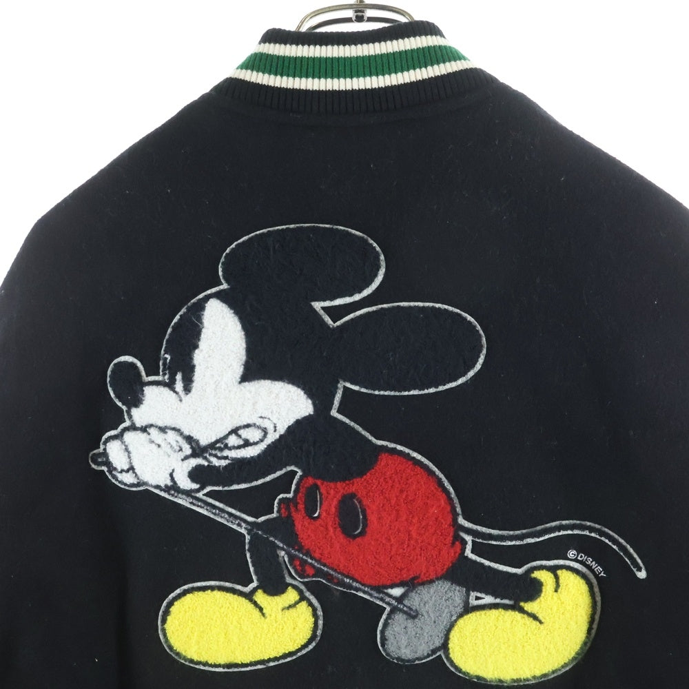 SUPREME(シュプリーム) 25AW × Number (N)ine Mickey Mouse Varsity Jacket ナンバーナイン ミッキーマウス パッチ バーシティジャケット ブルゾン ブラック