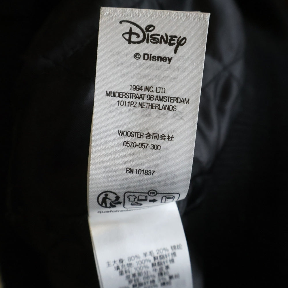 SUPREME(シュプリーム) 25AW × Number (N)ine Mickey Mouse Varsity Jacket ナンバーナイン ミッキーマウス パッチ バーシティジャケット ブルゾン ブラック