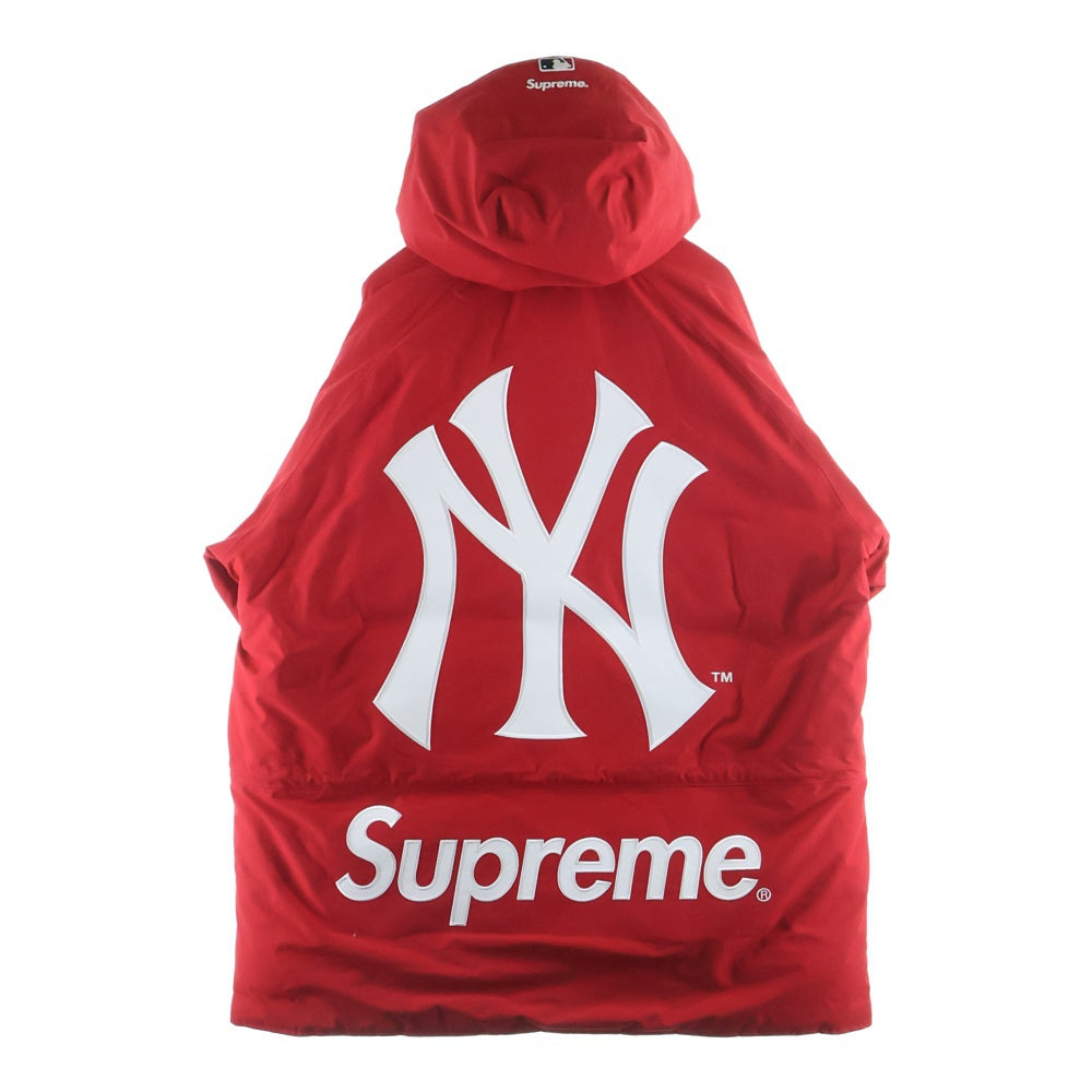 SUPREME(シュプリーム) 21AW ×New York Yankees GORE-TEX 700-Fill Down Jacket ×ニューヨークヤンキース ゴアテックス ダウンジャケット レッド