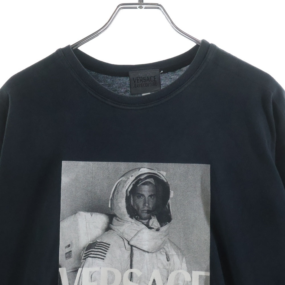 VERSACE(ヴェルサーチ) 90s Bruce Weber ブルースウェーバー プリント半袖Tシャツ ブラック