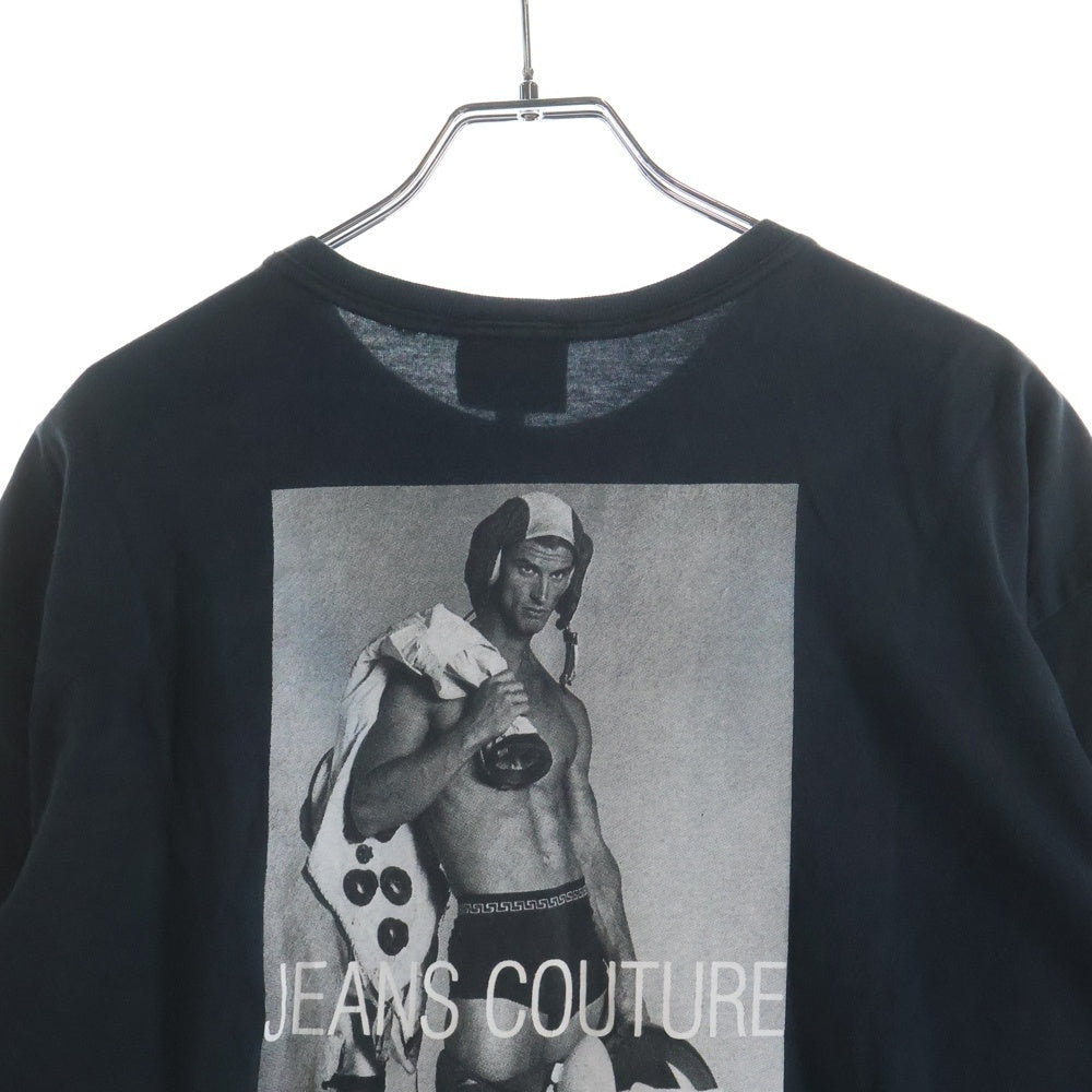 VERSACE(ヴェルサーチ) 90s Bruce Weber ブルースウェーバー プリント半袖Tシャツ ブラック