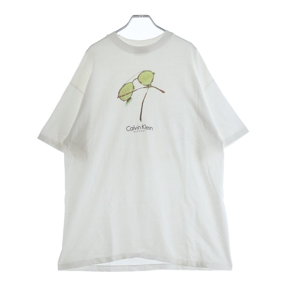 Calvin Klein(カルバンクライン) 90s eyewear アイウェアプリント半袖Tシャツ ホワイト