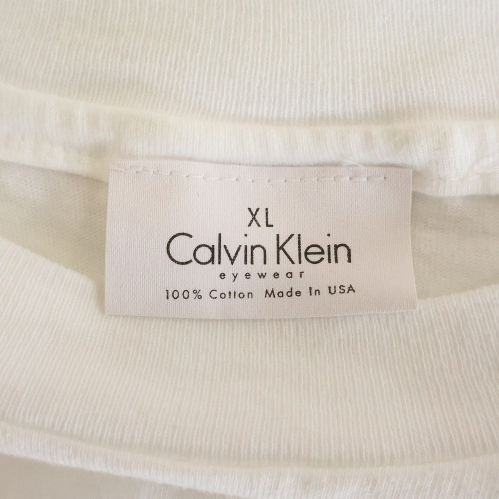 Calvin Klein(カルバンクライン) 90s eyewear アイウェアプリント半袖Tシャツ ホワイト