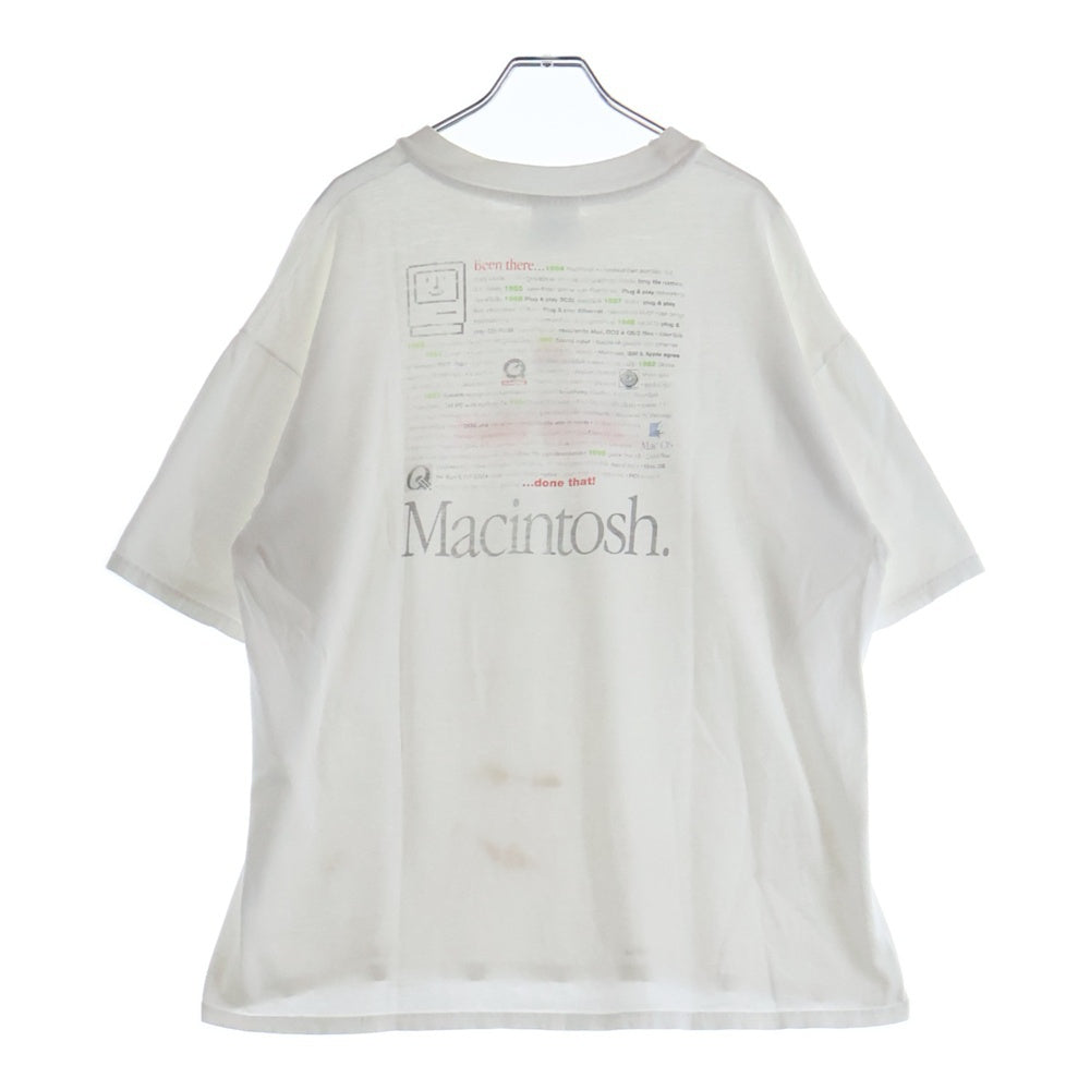 VINTAGE(ヴィンテージ) 90s Apple Been There アップル フロントプリント半袖Tシャツ ホワイト