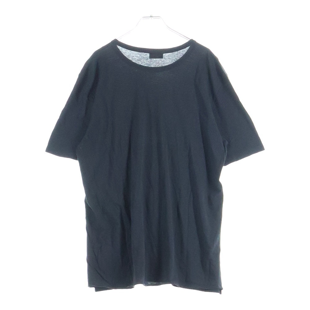 SAINT LAURENT PARIS(サンローランパリ) 19SS フロントロゴ クルーネック半袖Tシャツ カットソー ブラック 551404 YB2ZO