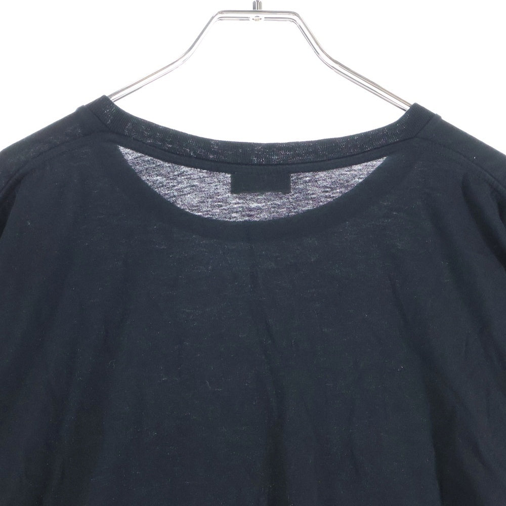 SAINT LAURENT PARIS(サンローランパリ) 20SS フロントプリント 半袖Tシャツカットソー ブラック 603286 YBPQ2