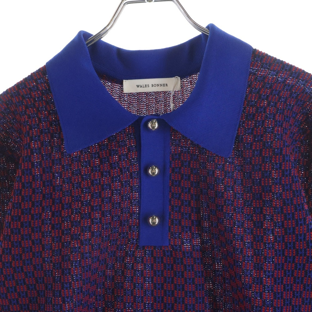 Wales Bonner(ウェールズ ボナー) 総柄 ポリエステル 長袖シャツ パープル 52-03-42-03038