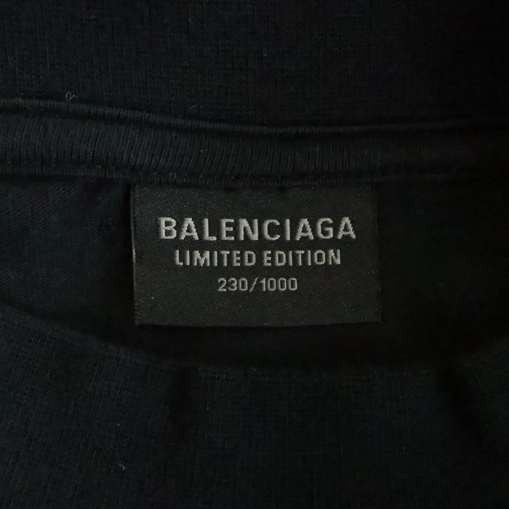 BALENCIAGA(バレンシアガ) 24SS Archive Oversized T-Shirt アーカイブシリーズ 半袖Tシャツカットソー ブラック 739028 TQVA1