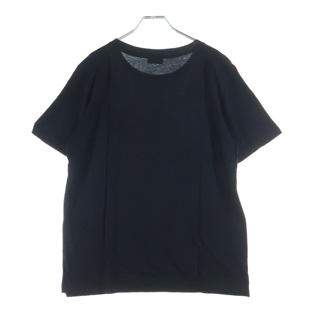 SAINT LAURENT PARIS(サンローランパリ) 19SS フロントローズ&スネークハート 530209 YB2WD クルーネック半袖Tシャツ ブラック