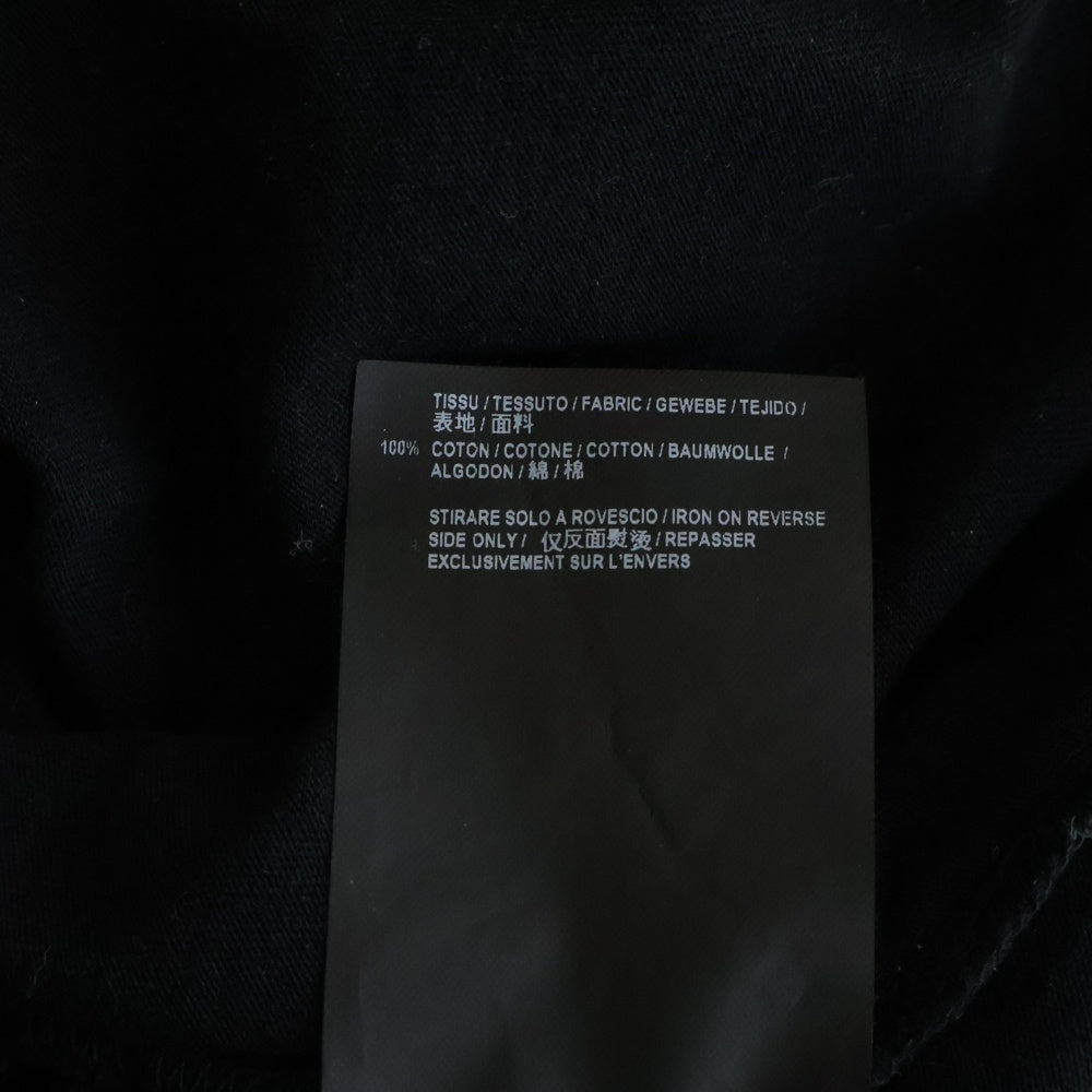 SAINT LAURENT PARIS(サンローランパリ) 19SS フロントローズ&スネークハート 530209 YB2WD クルーネック半袖Tシャツ ブラック